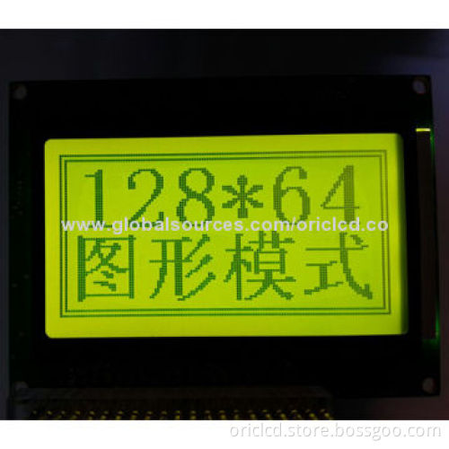 128 x 64 graphic dot matrix LCD module with overall dimensions of 113.0 x 65.0 x 13.5m